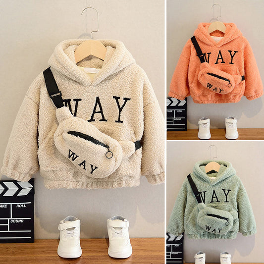 Soft Cotton Hooded Sweater - Jacket with hat