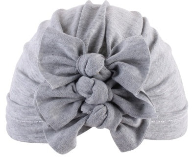 Pleated Bowknot Baby Hat