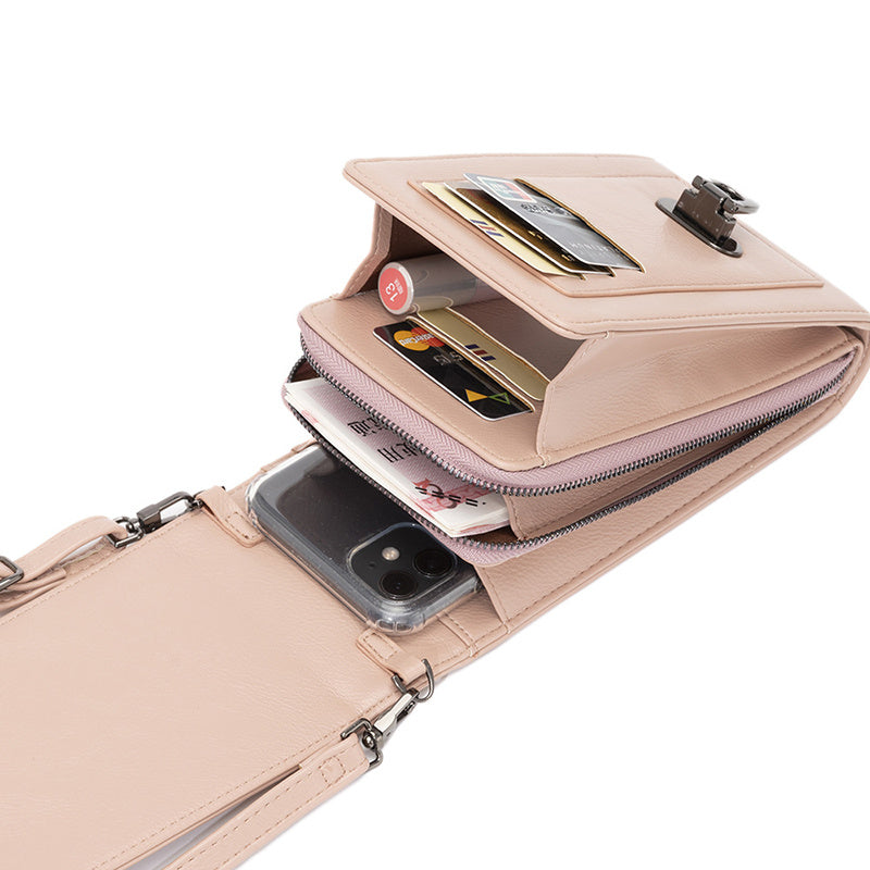 Rivet Design Shoulder Bags - Mobile Phone Handbag Solid Color Crossbody Bags Women