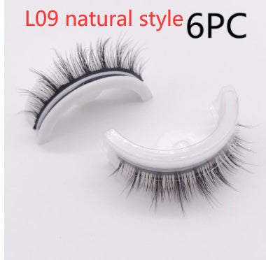 Reusable 3D Mink Lashes - Natural False Eyelashes Self Adhesive Glue Free Makeup Eyelash