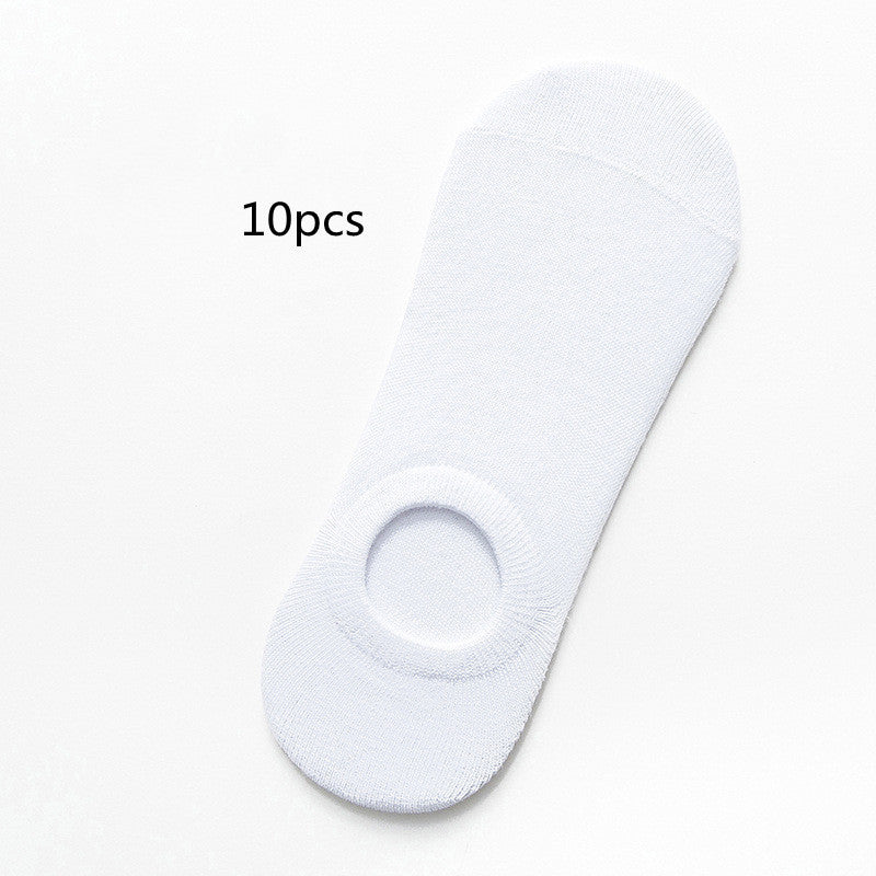 Solid Color Boat Socks - Spring Invisible Socks Socks Socks Net Red Men'S Socks