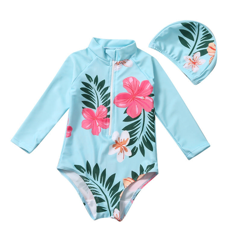 Children's Swimsuit - One-Piece Swimsuit Set