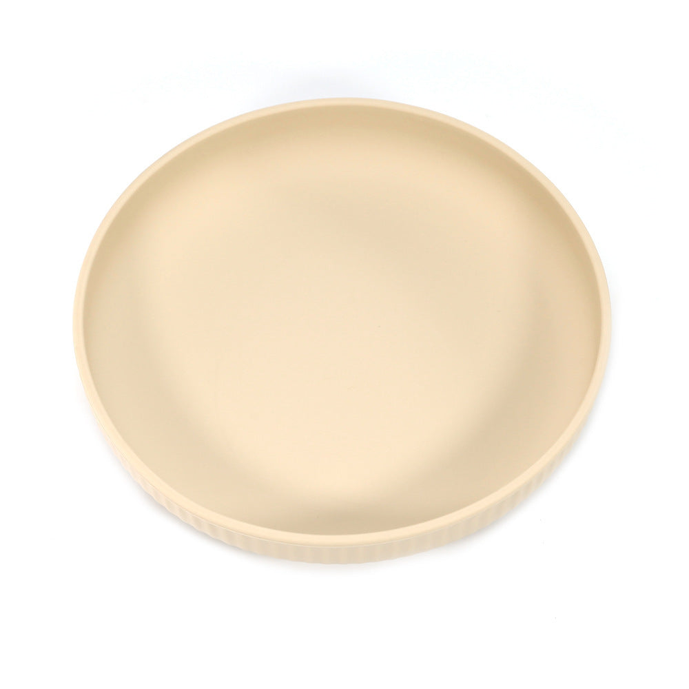 Creative Minimalist And Portable Children's Silicone Dining Plate
