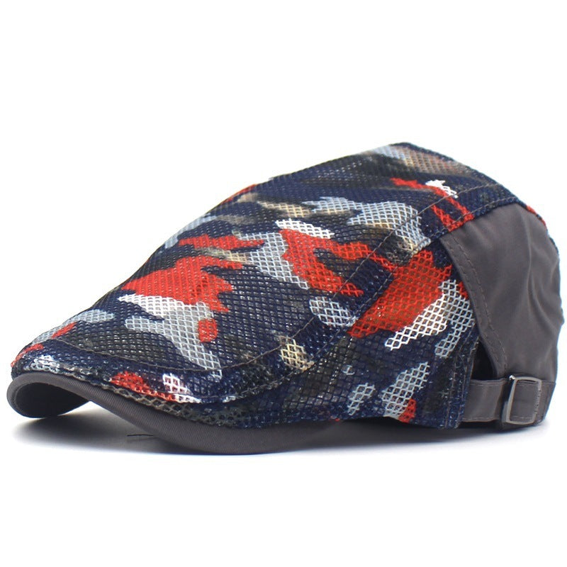 Camouflage Mesh Cloth Beret - Men And Women Casual