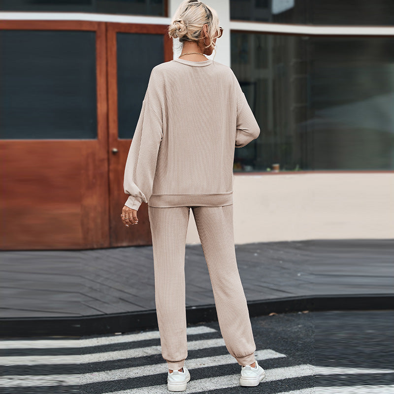 Long-Sleeved Trousers Loungewear Suit - Casual Suit For Women
