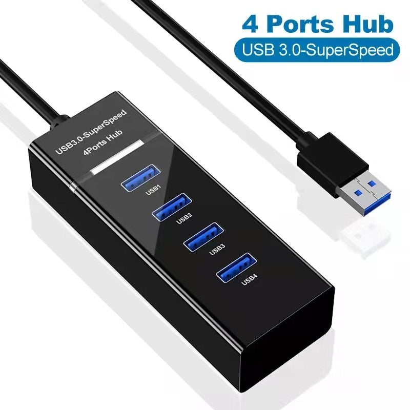 4 In 1 (2.0 3.0) USB HUB Splitter High-Speed - Multi Splitter USB Adapter Expander Cable For Desktop PC Laptop Adapter USB HUB