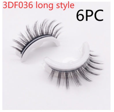 Reusable 3D Mink Lashes - Natural False Eyelashes Self Adhesive Glue Free Makeup Eyelash