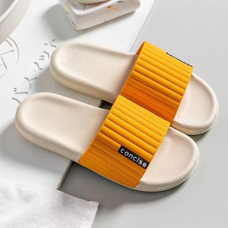 Soft Bathroom Slippers - Men Non Slip House Dorm Shoes