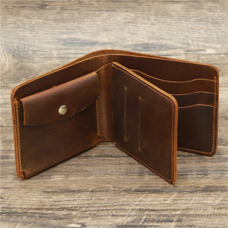 Men's Money Card Bag - Leather Wallet