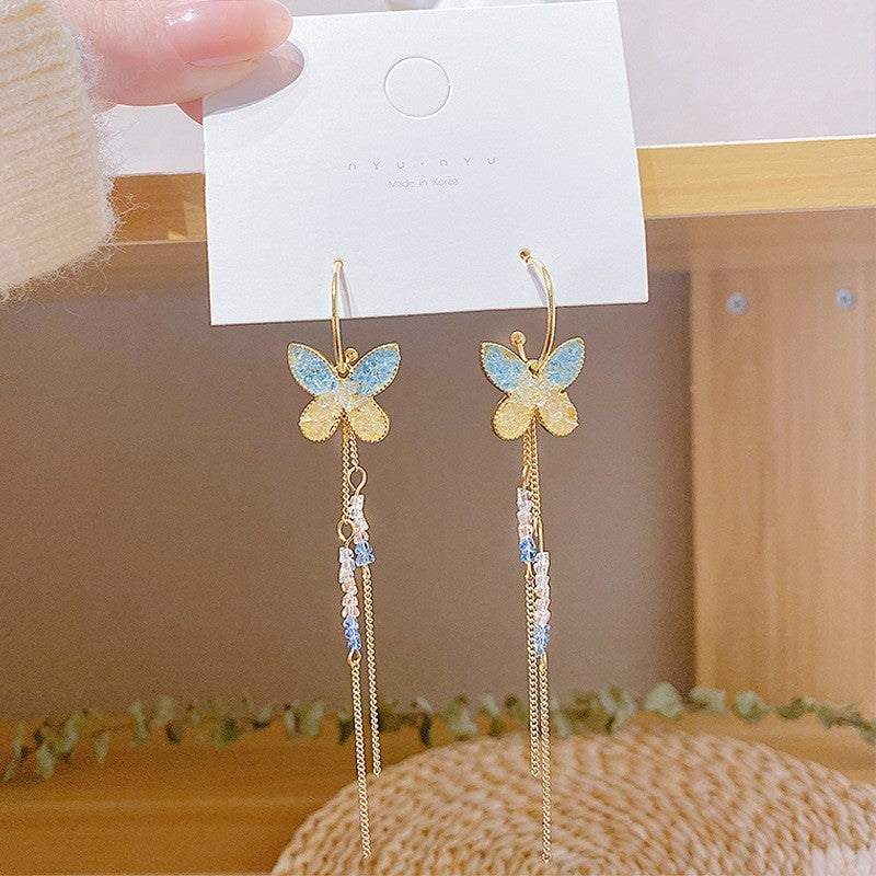 Sterling Silver Needle Light Luxury Pearl Earrings - Graceful Personality