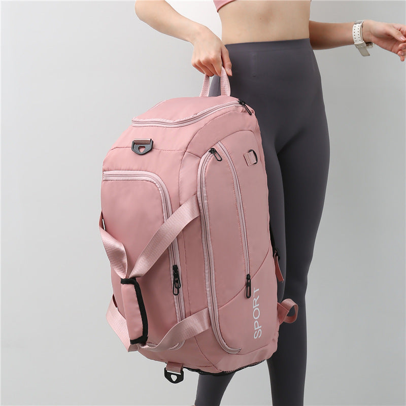 Luggage Bags For Women - Handbag Oxford Men's Fitness Gym Shoulder Bag Waterproof Sports Travel Backpack With Shoes Compartment