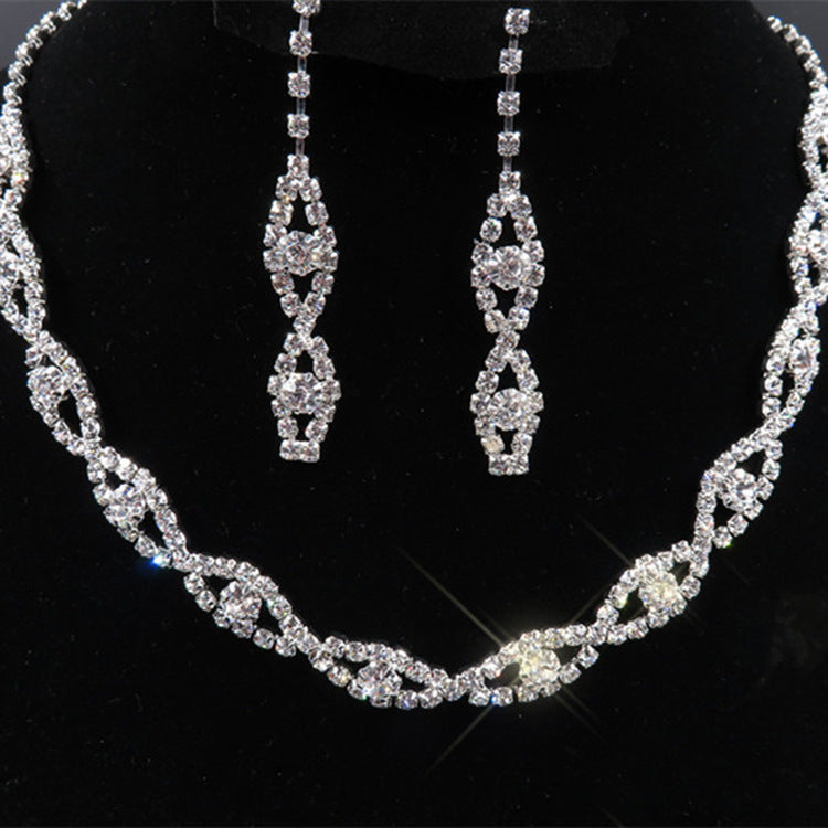 Elegant Two Pieces Jewelry Set - Fashion Bride Jewelry Set