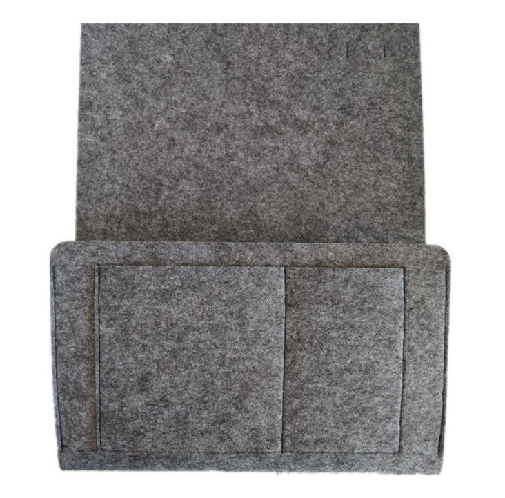 Bed Storage Bag with Pocket - Bedside Hanger Table Sofa Bedroom Mattress Bedside Anti-slip Organizer Holders