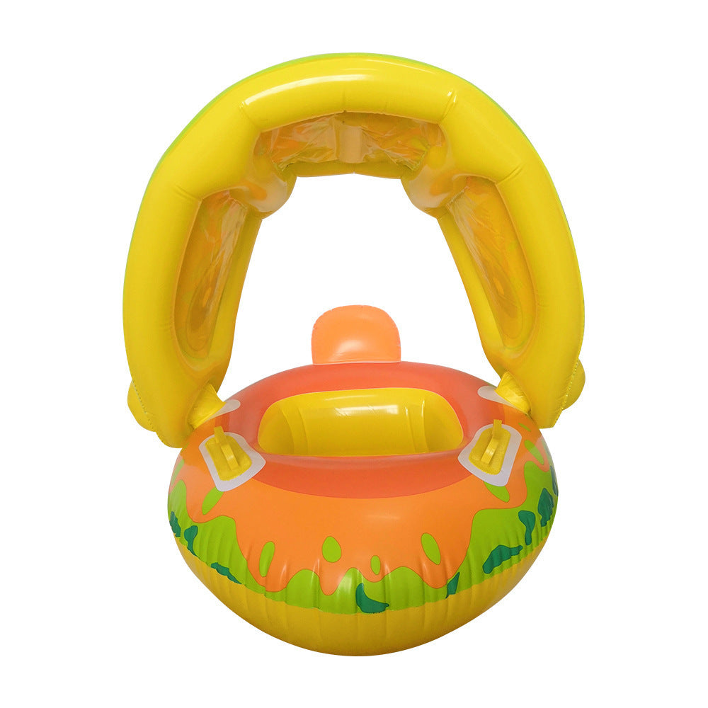 Children's Swimming Rings Inflatable Detachable Canopy Seat Ring