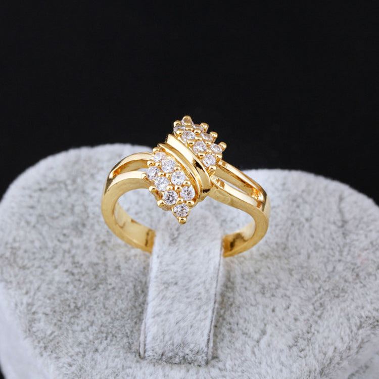 Girls Fashion Korean Zircon Ring
