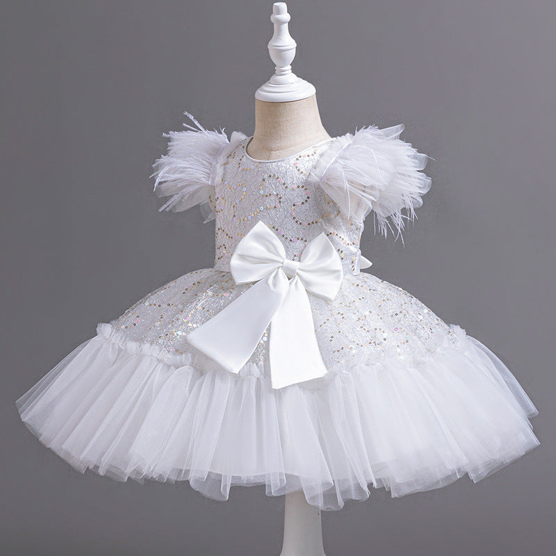 Children Wedding Dress - Tulle Skirt Summer