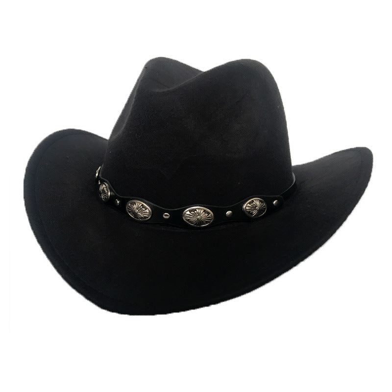 Punk Style Cowboy Hats And Felt - For Men And Women