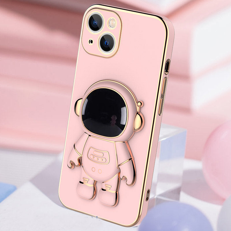 3D Astronaut Phone Case -  Anti-Drop Electroplating Bracket