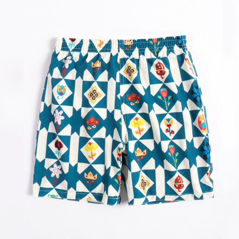 Children's Beach Shorts -  boxer swimming trunks