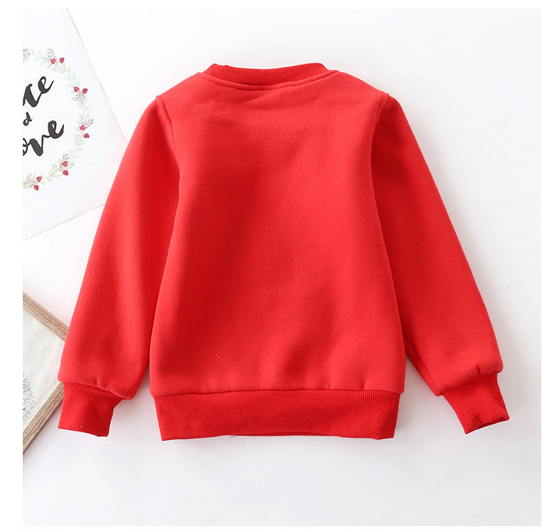 Christmas Snowman Velvet Padded Sweater