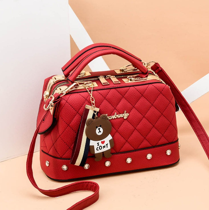 Single Shoulder Diagonal Small Bag - Korean fashion handbag small square bag