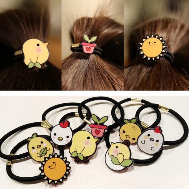 Cute Rubber Band with Cartoon Animal  Hair Accessories