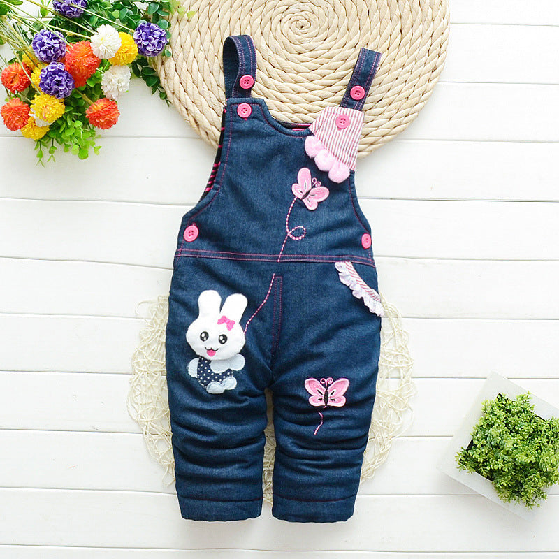 Cute Demin Children's Overalls - Girls Demin Overalls
