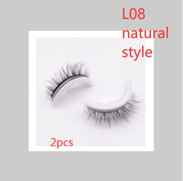 Reusable 3D Mink Lashes - Natural False Eyelashes Self Adhesive Glue Free Makeup Eyelash