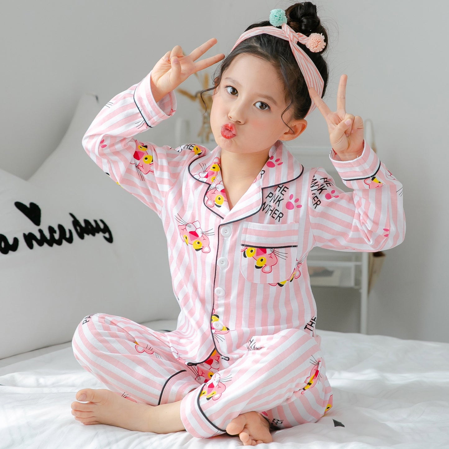 Cute Cotton Pajamas For Children