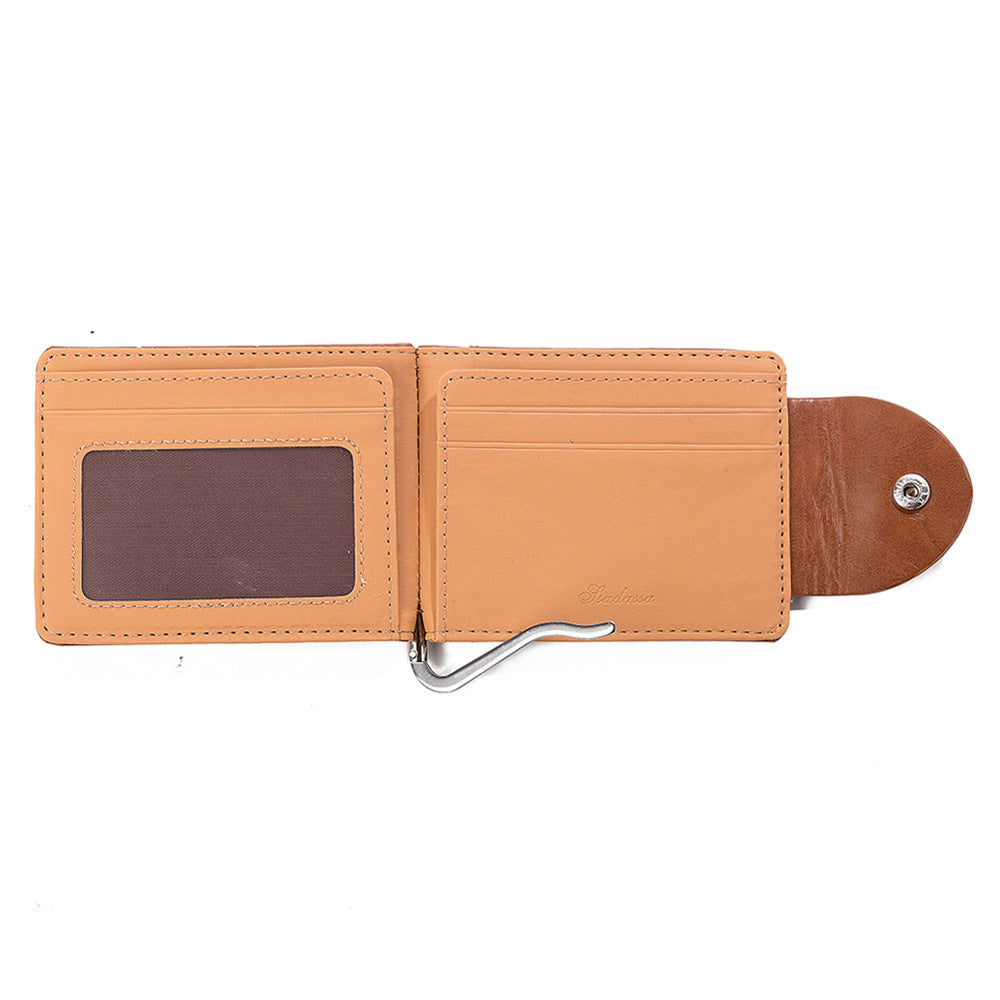 Men's Wallet - Leather Wallet Short Fashion