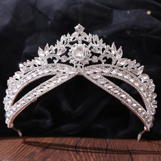 Crown Headdress - Bridal Rhinestone Wedding Style Crown Accessories