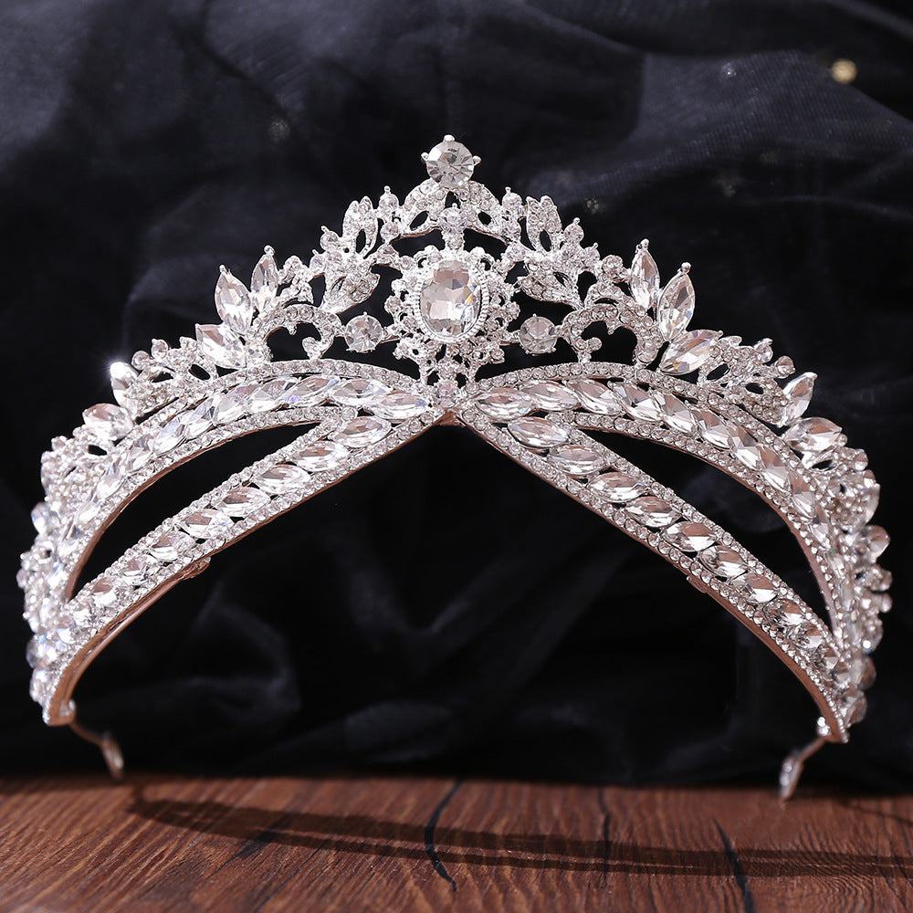 Crown Headdress - Bridal Rhinestone Wedding Style Crown Accessories
