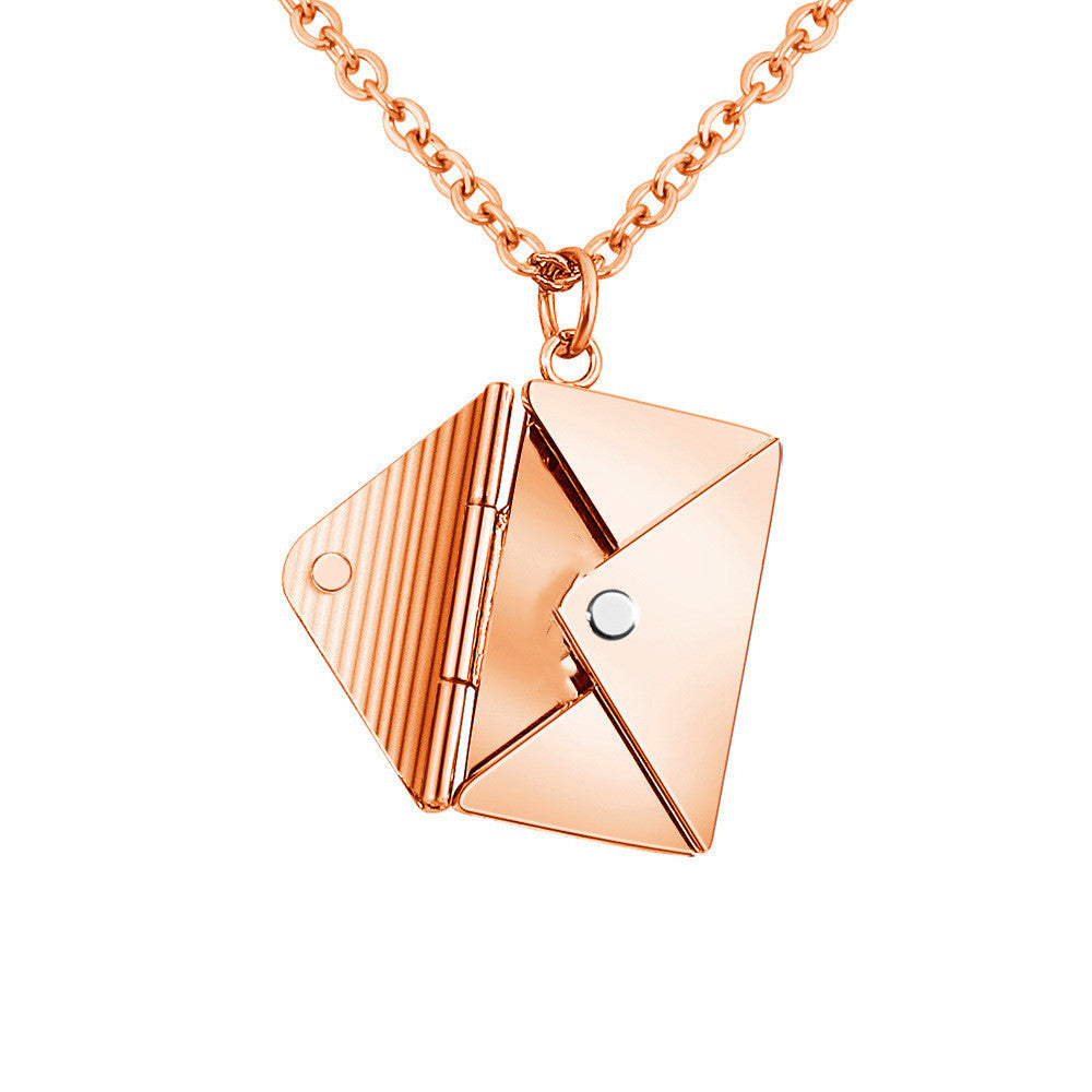 Fashion Envelop Necklace - Women Lover Letter Pendant Best Gifts For Girlfriend