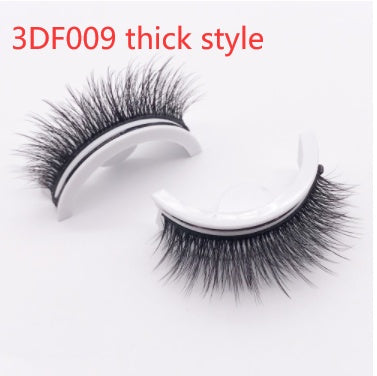 Reusable 3D Mink Lashes - Natural False Eyelashes Self Adhesive Glue Free Makeup Eyelash
