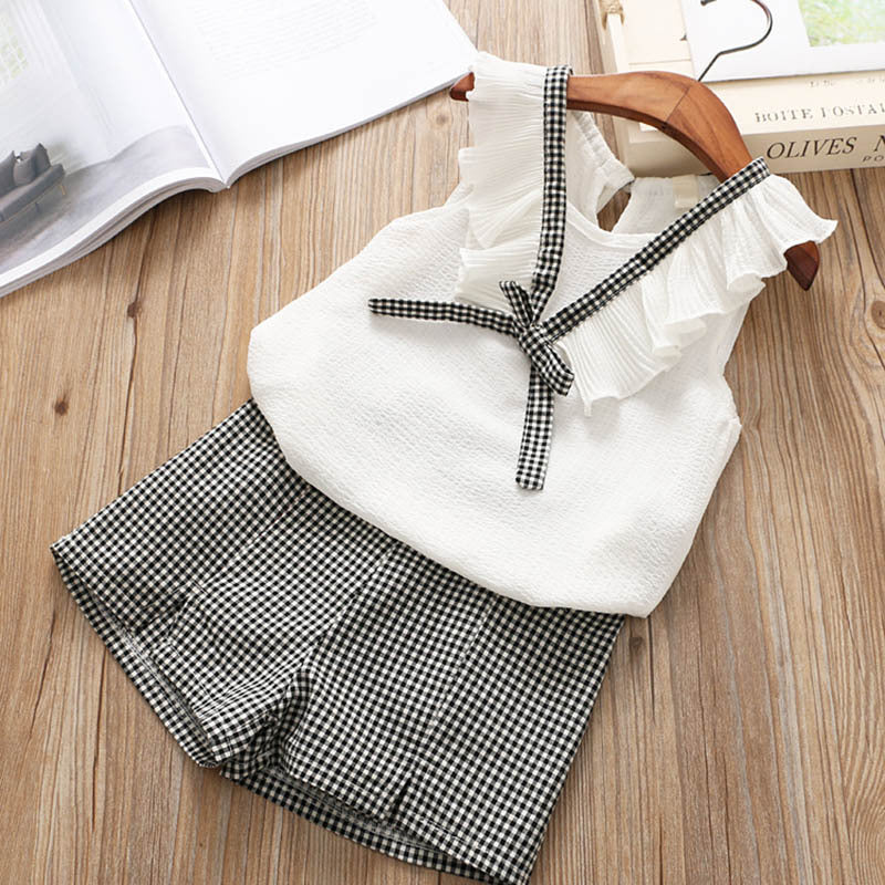 Stylish Babies/Girls Sets - New Short Sleeve T-Shirt & Pants Dress