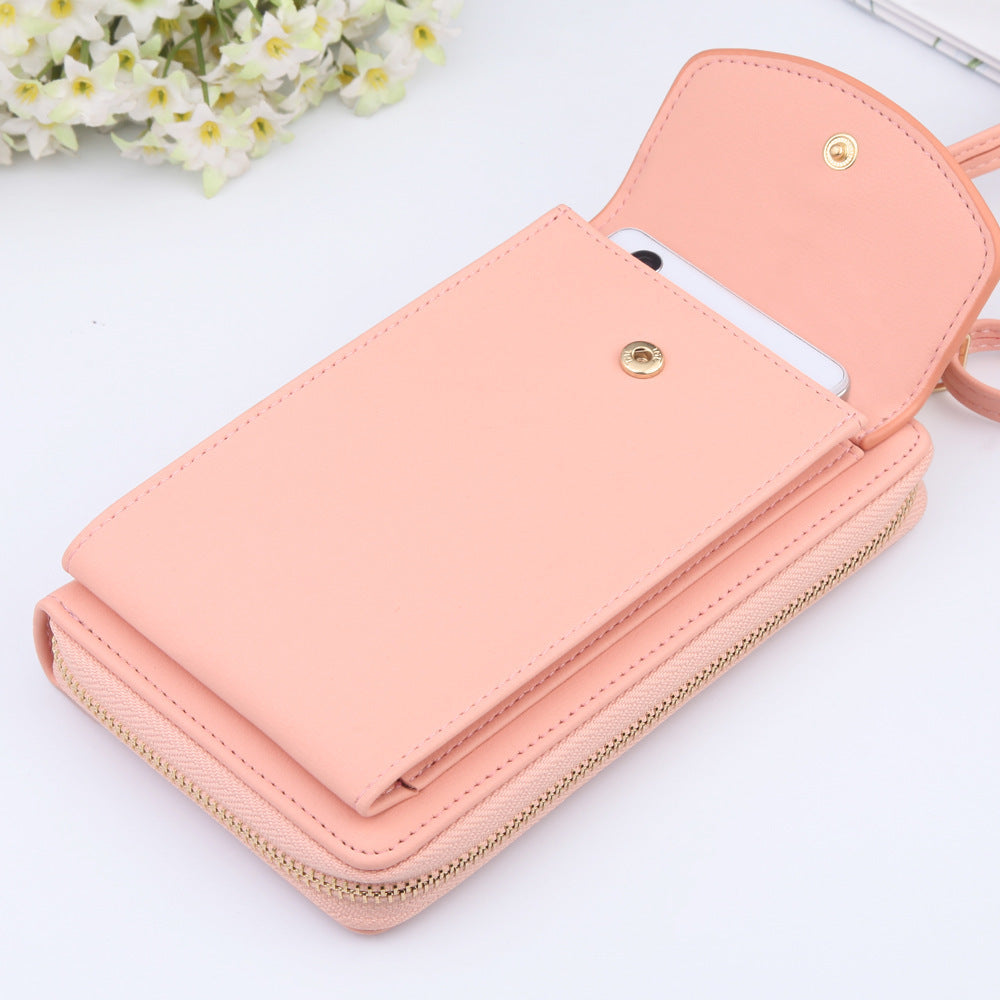 Mobile Phone Bag Zipper - Women Diagonal Bag