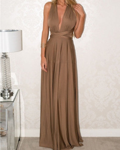 Sexy Long Party Dress - Summer Backless Bandage Maxi Dress Multiway Bridesmaids Boho Women Dress