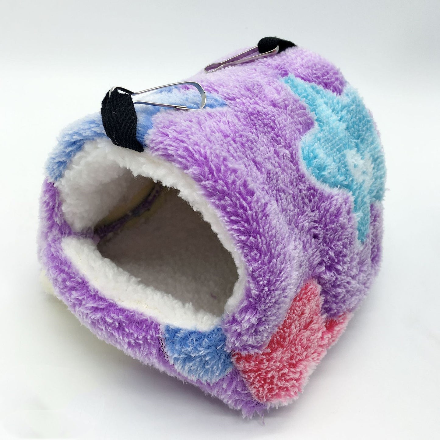 Warm Sleeping Bag Nest for Small Pets – Plush Coral Fleece Bed for Hamsters, Guinea Pigs, Rabbits & More!