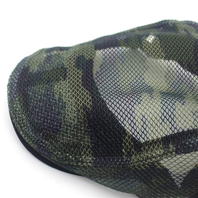 Camouflage Mesh Cloth Beret - Men And Women Casual
