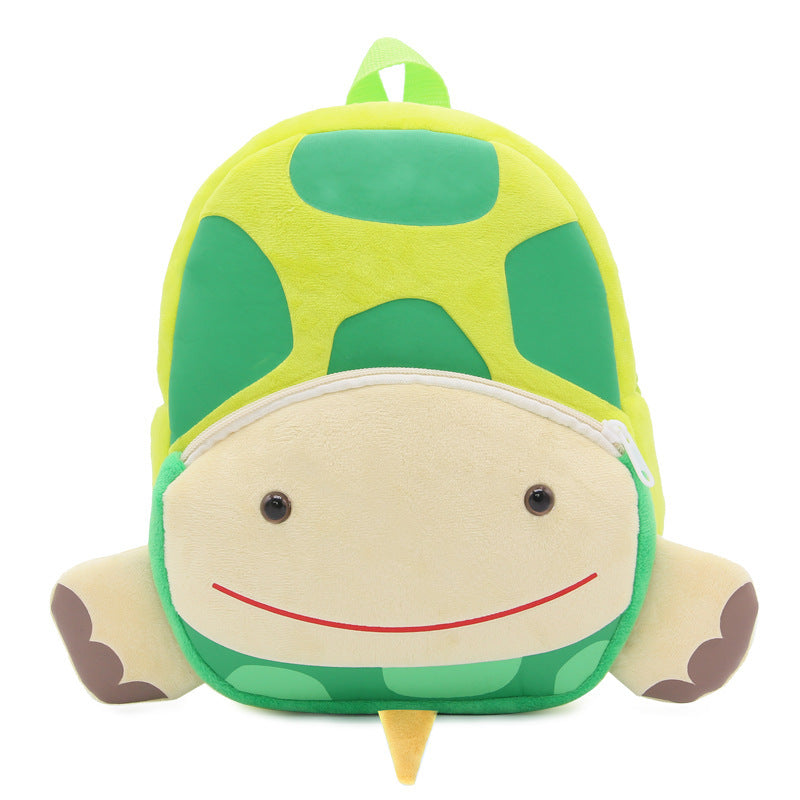 Cute Zoo Children's Schoolbag Backpack - Plush Animal Turtle