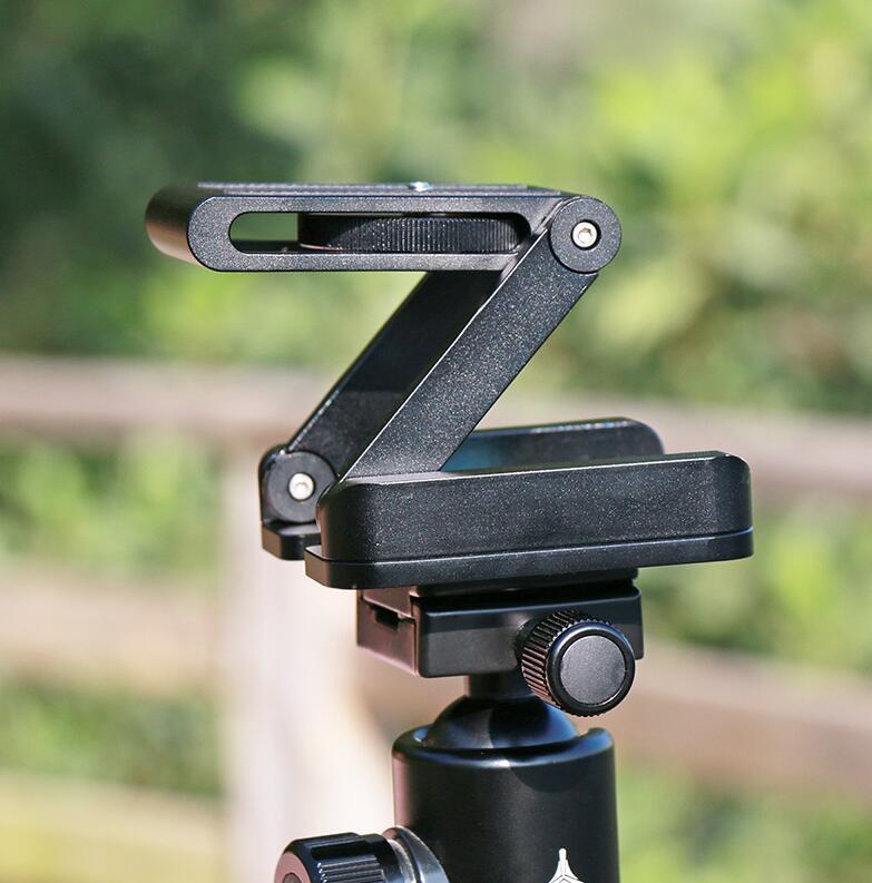 Flex Tilt Tripod Head -  Aluminum Alloy Folding Quick Release Plate Stand Mount Spirit Level For Phones Camera - JumoShop