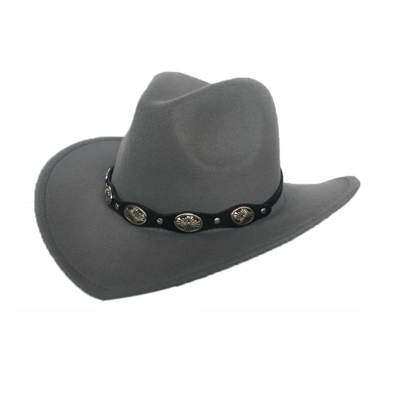 Punk Style Cowboy Hats And Felt - For Men And Women
