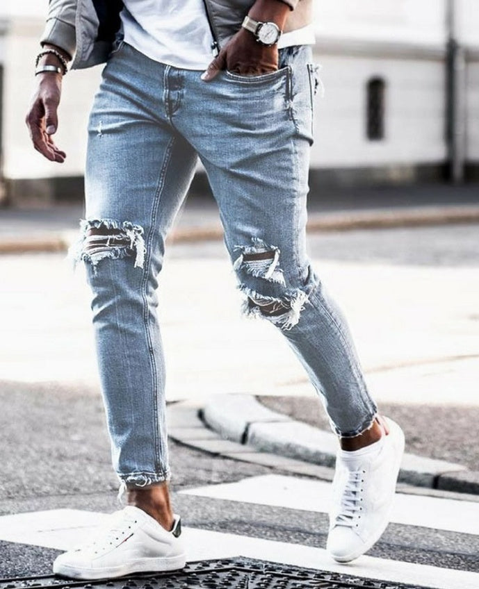 New Ripped Skinny Jeans for Men