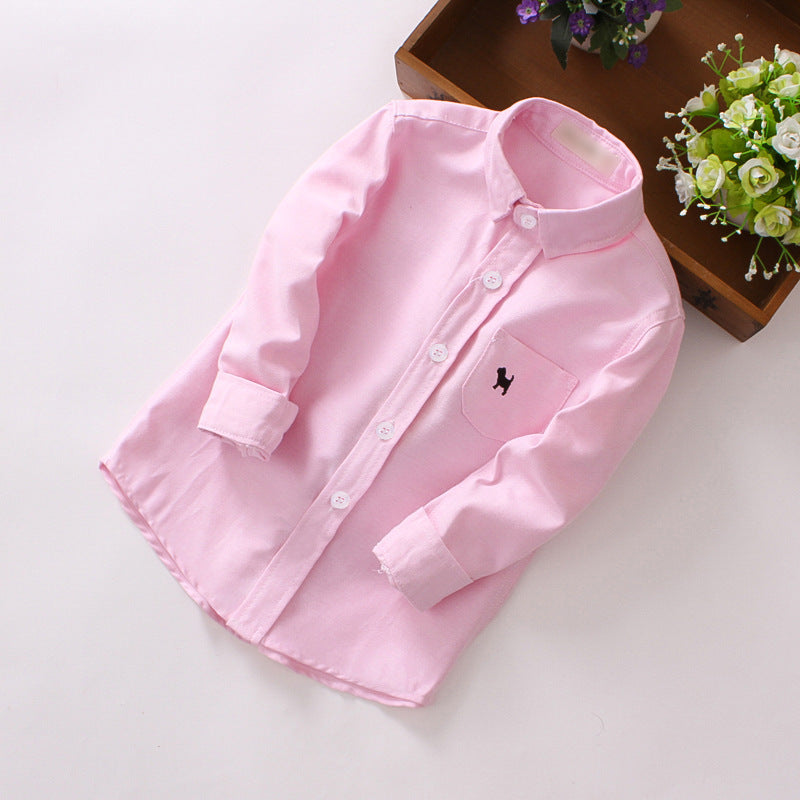 Boys' Children's Shirts - Long-sleeved Shirts