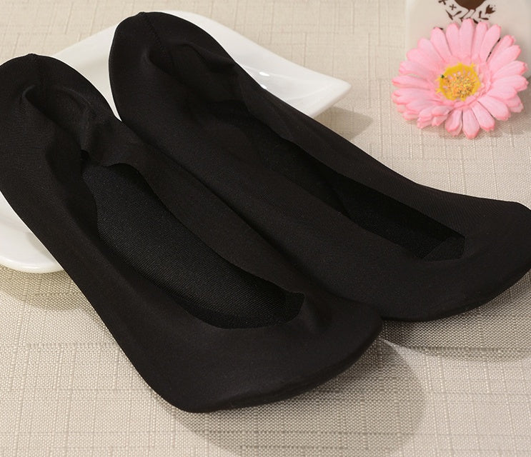 3D Arch Foot Massage Health Care Women Socks - Summer Socks Ice Silk Socks Invisible Slippers Feet Care