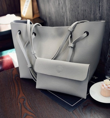 Fashion Shoulder Tote Bag - Two Piece Crossbody Bag