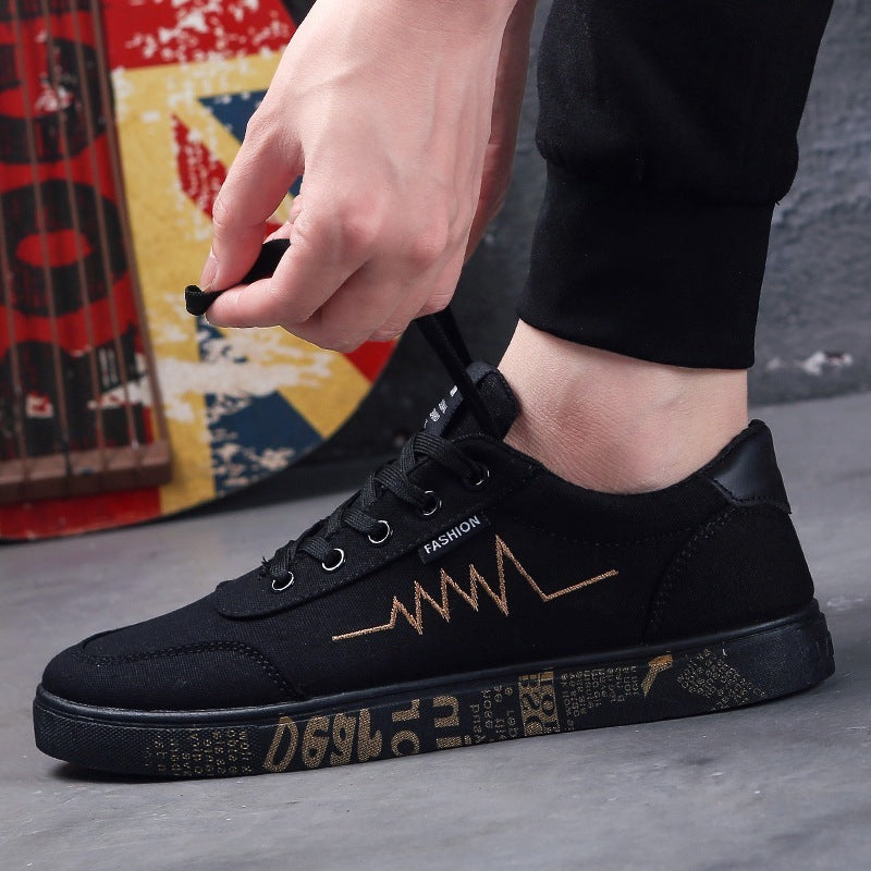Men's Canvas Shoes -- sports casual men's shoes flat shoes men