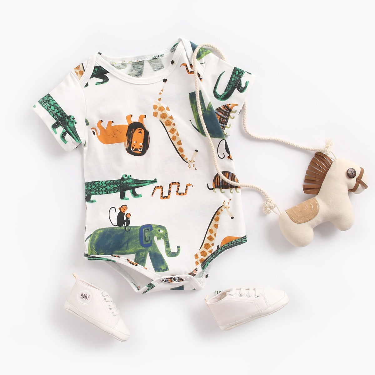 Newborn Baby Bodysuit Children Clothing Fashion Girls Boy Clothes Jumpsuit Girls Clothing Suit Cotton 0-36M Body Bebe - JumoShop