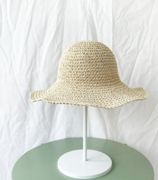 Foldable Summer Straw Hats - Outing Sunscreen Hat for Women with Holiday Cool Hat Beach Hat