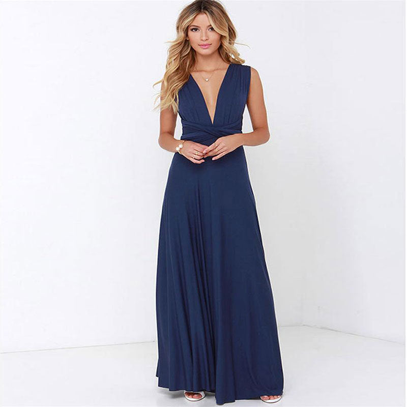 Sexy Long Party Dress - Summer Backless Bandage Maxi Dress Multiway Bridesmaids Boho Women Dress